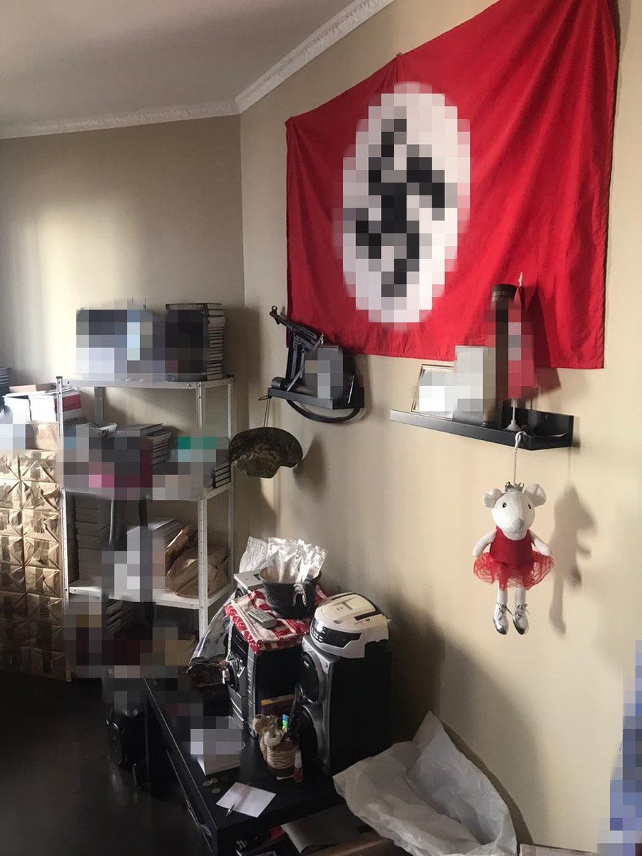 Ukraine's SBU this morning raided secret HQ's of neonazi group that translated and promoted, among others, the Christchurch shooters' manifesto.