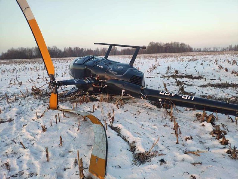 Helicopter has crashed near Boryspil in Kyiv region earlier today. No casualties