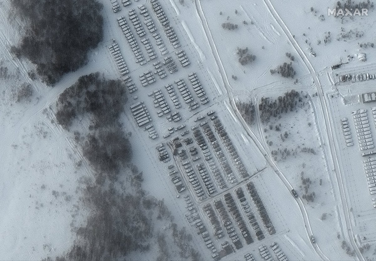 This is Yelnya, which is about 250 kilometers north of the Russia/Ukraine border but has been included before in a U.S. intelligence document mentioning Russia's extensive movement of military equipment such as tanks and artillery