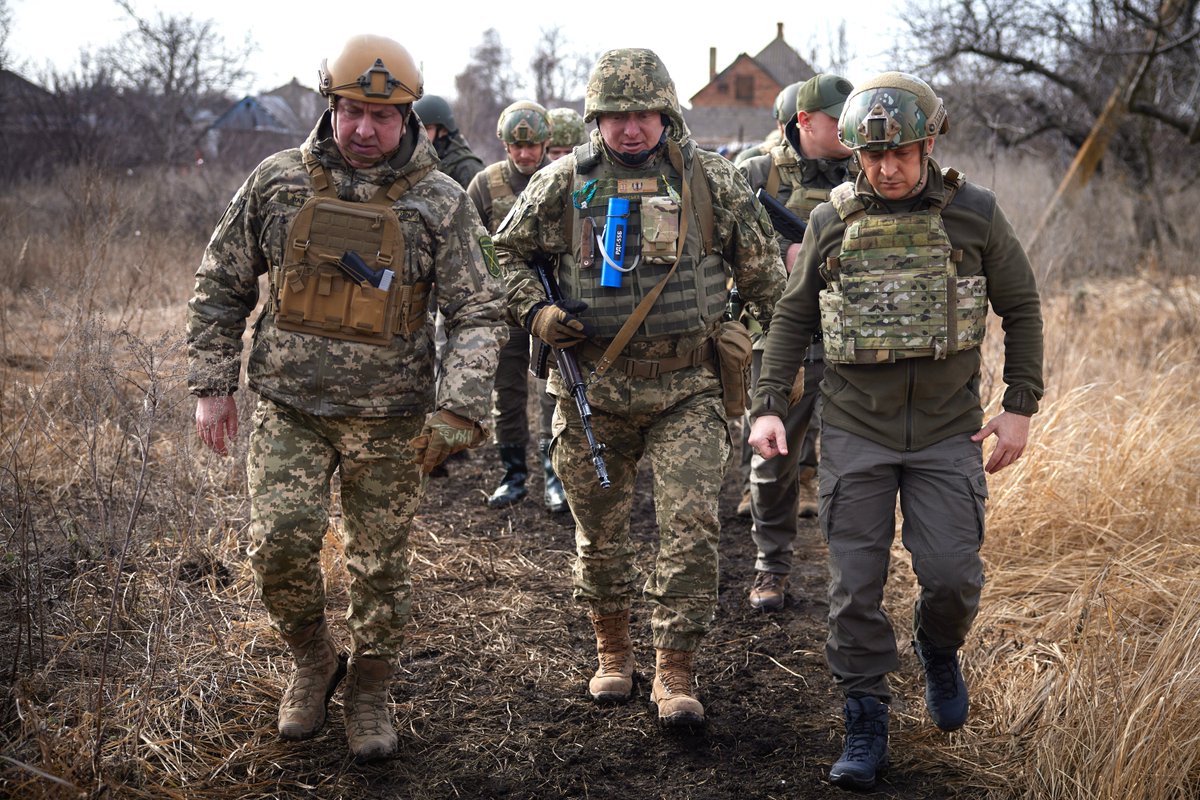 President Zelensky visited frontline today