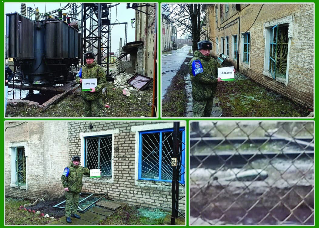 Damage at 110kV substation near Horlivka 