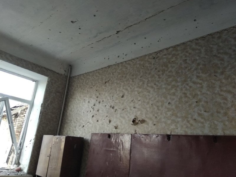 Occupation authorities in parts of Donetsk region showing damage to schools in Petrovsky and Kyyvsky districts of Donetsk