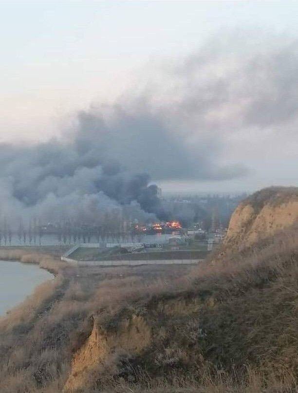The port of Ochakiv, located in the city of Mykolaiv, was also targeted by the Russians.    There was a big explosion in the port, and then a fire broke out