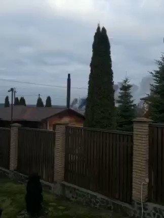 Smoke seen near Hostomel