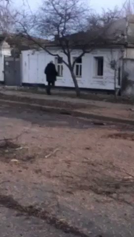 Aftermath of violent fighting in Mykolaiv city