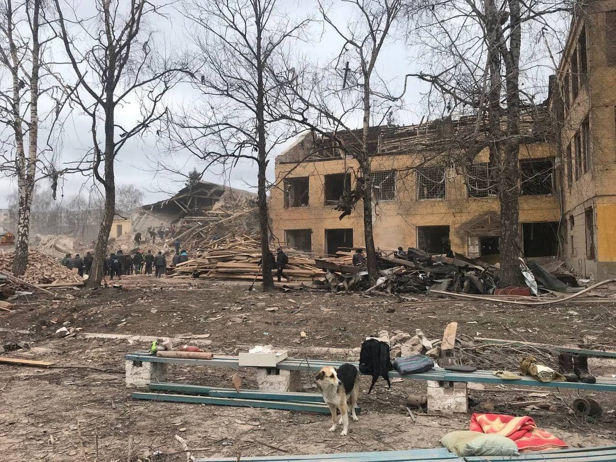 Widespread damage in Okhtyrka after Russian attacks