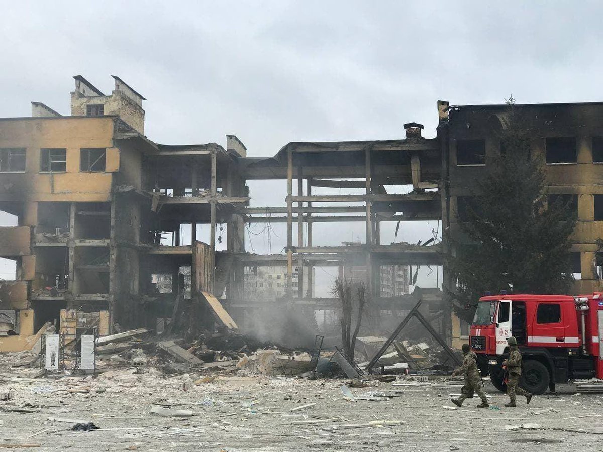 More images of damage in Okhtyrka
