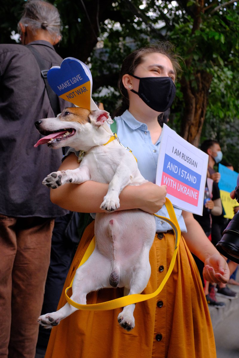 Today there was another peaceful rally in Bangkok against the UkraineRussiaWar. This time in front of the Russian Embassy. They tell that they will be back at the same place tomorrow afternoon