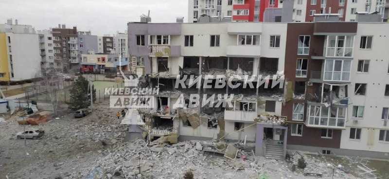 Bucha: in an overnight shelling, the shell hit a residential area