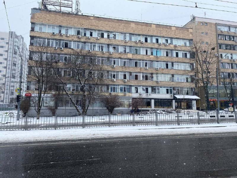 Destruction at Unifecht in Kharkiv. Photo by Anna Chernenko and @hueviykharkov