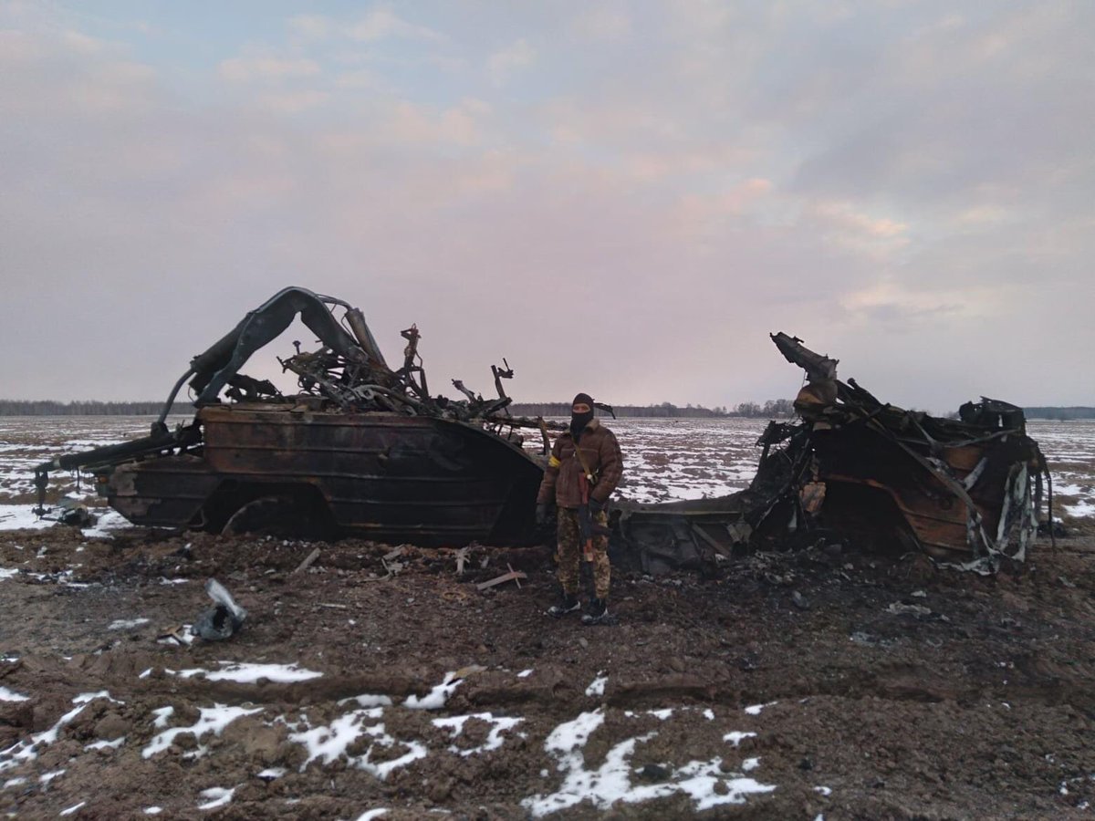 Ukrainian forces destroyed 1 Russian 9K33 Osa system in Chernihiv area