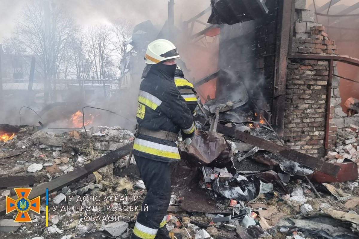 On March 11, at about 06:10, three air strikes took place in the city of Dnipro.  There was a hit near a kindergarten and an apartment building and hit a two-story shoe factory with subsequent burning