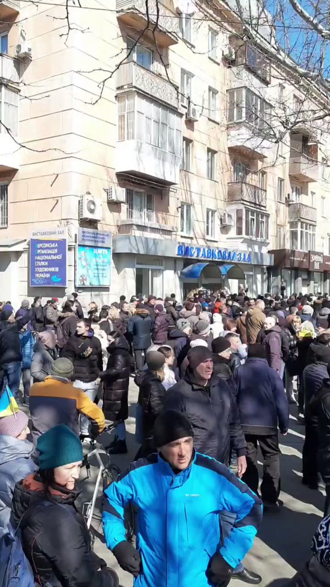 Мітинг проти російської окупації в Херсоні
