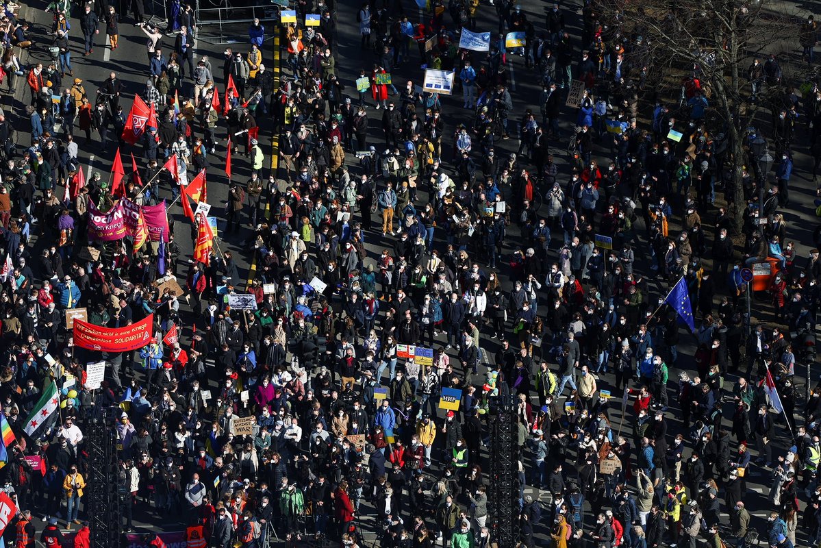 Большие митинги в поддержку Украины по всей Германии