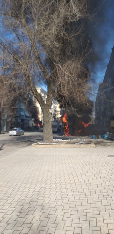 Расейскія СМІ паведамляюць, што ў Данецку была збіта балістычная ракета