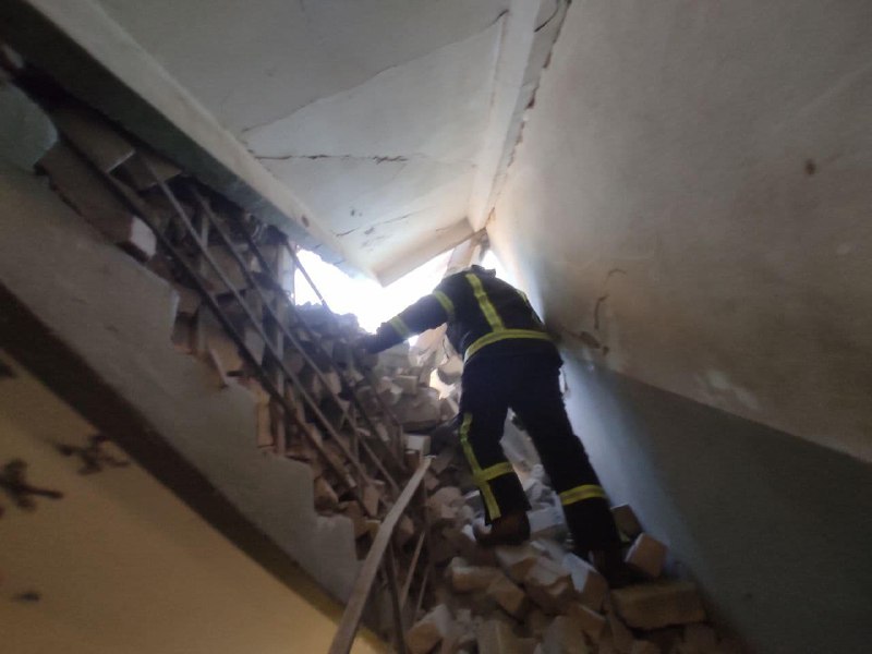 W wyniku ostrzału Kijowa przez Rosję uszkodzeniu uległy 2 budynki mieszkalne