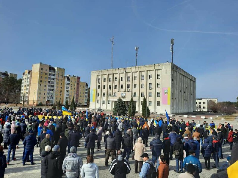 Demonstracja w Sławutyczu