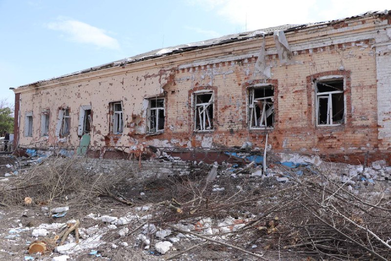 Damage in Derhachi town in Kharkiv region after Russian army shelling in last 24 hours