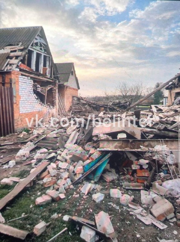 Photos: dégâts dans le village de Golovchino dans le district de Grayvoron de la région de Belgorod à la suite d'explosions