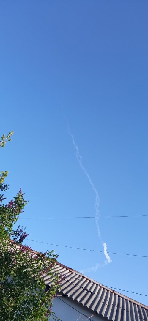 Missile launches over Kirovske