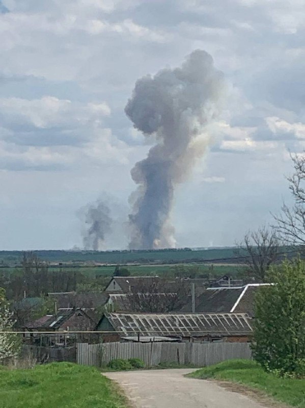 Explosions at military arsenal in Tomarovka of Belgorod region 