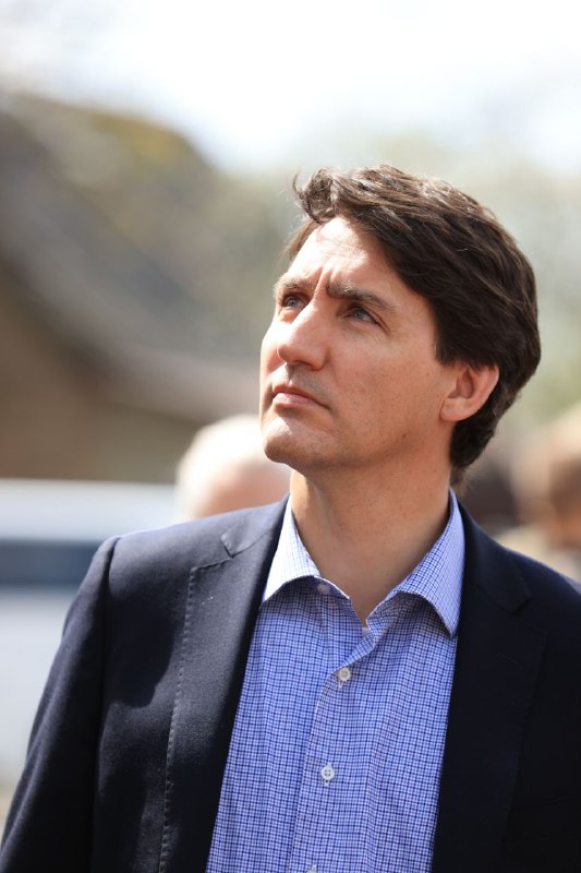 Kanadas premiärminister Justin Trudeau besöker Irpin'