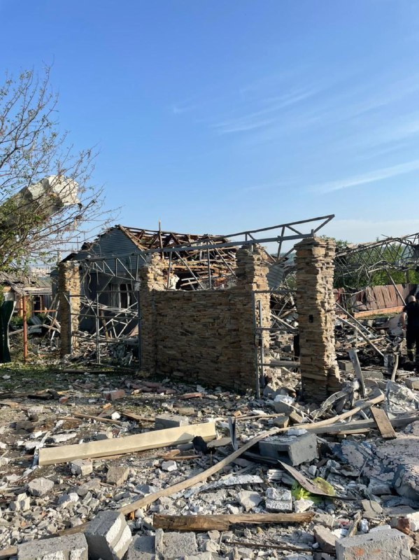 3 houses destroyed, about 10 damaged as result of Russian missile strike in Sloviansk