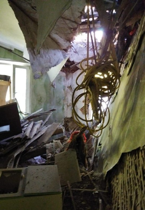 Damage at Tyotkino village in Kursk region after shelling