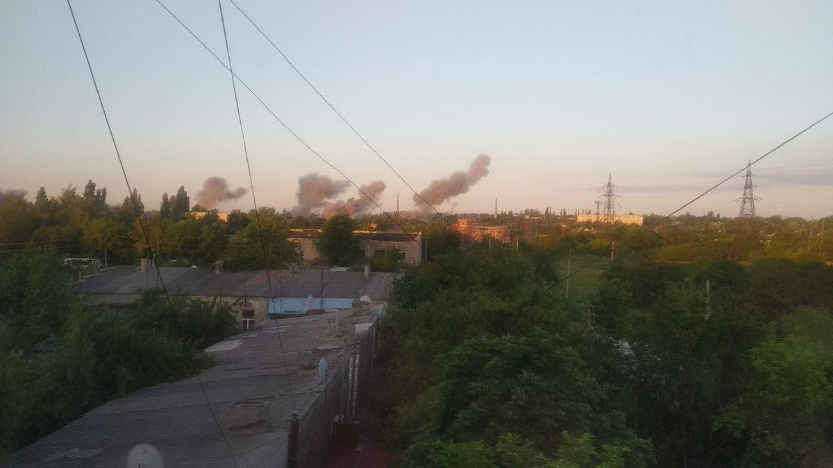 Explosions at arsenal in Kadiivka, Luhansk region