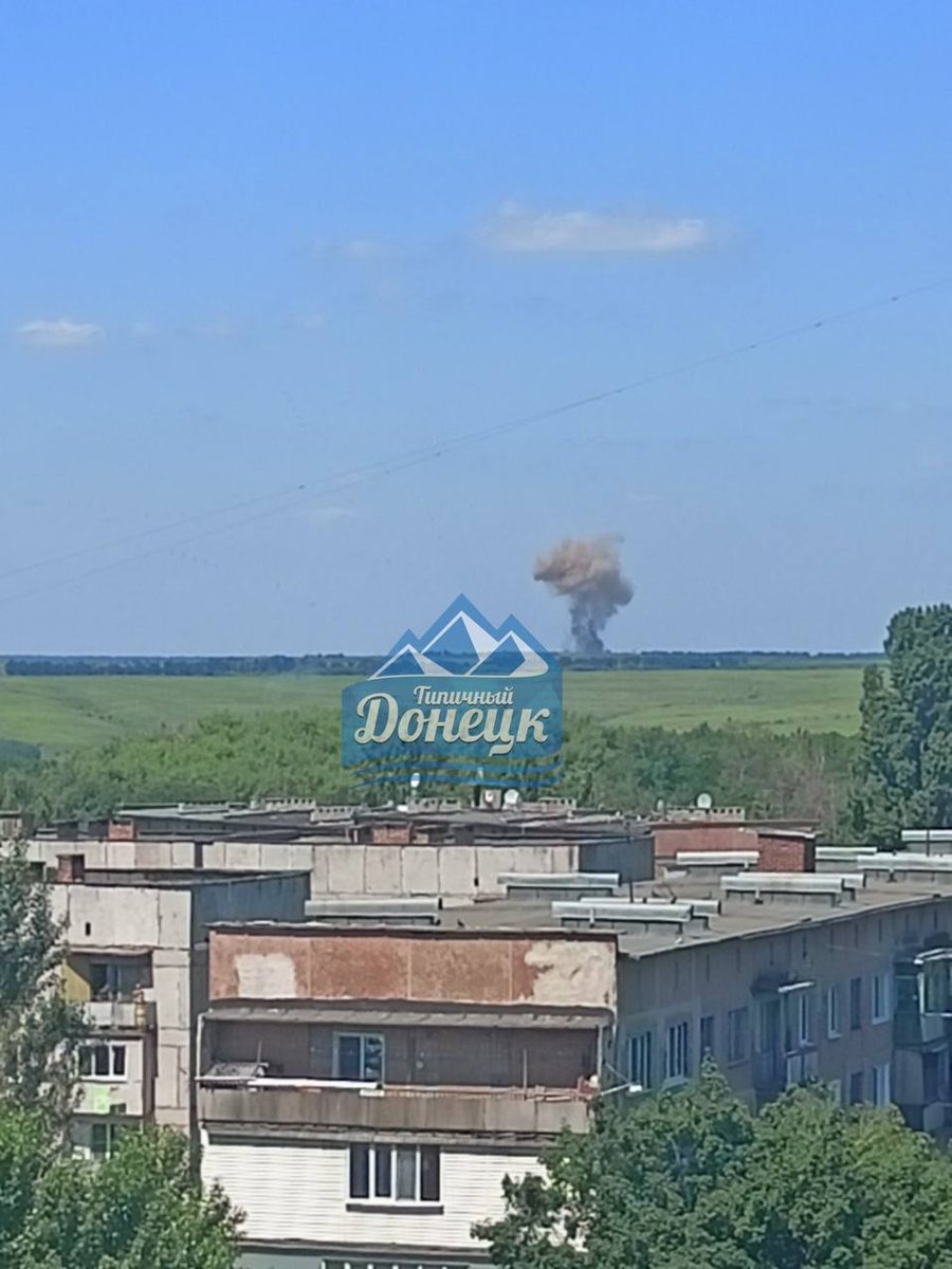 Explosion reported near Yenakiieve