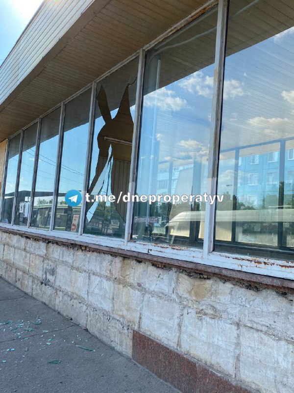 Damage to metro station in Dnipro city as result of Russian missile strike. 6 Kaliber missiles were launched at Dnipro city, 4 shot down,2 hits