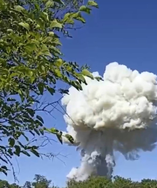 Big explosion reported near Pavlohrad