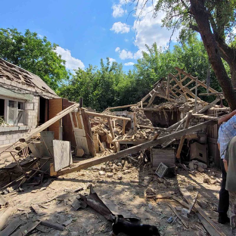 Danos em Stepnohirsk da região de Zaporizhzhia