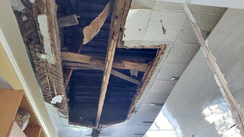 Russian missile damaged a school in Industrialny District of Kharkiv