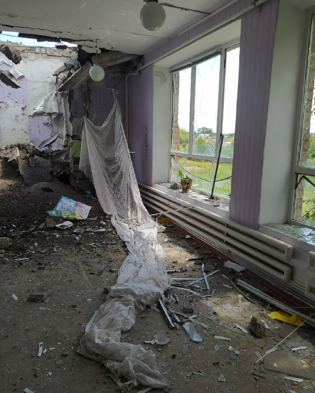 Widespread damage in Orikhiv as result of daily shelling by Russian troops