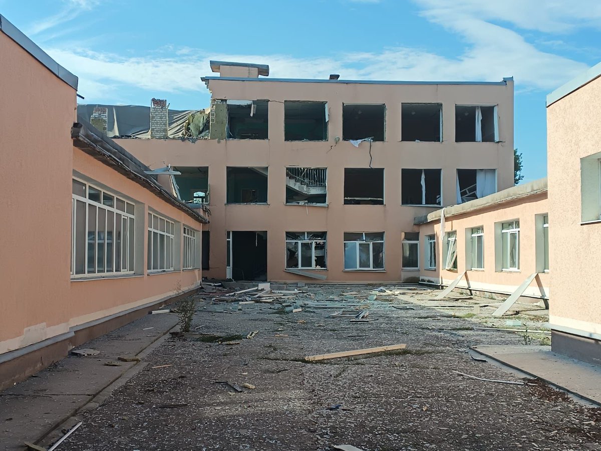 Schools in Kostiantynivka and Bakhmut were destroyed as result of Russian shelling