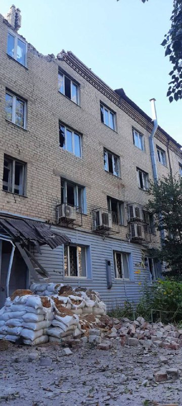 Edifícios residenciais destruídos em Avdiivka