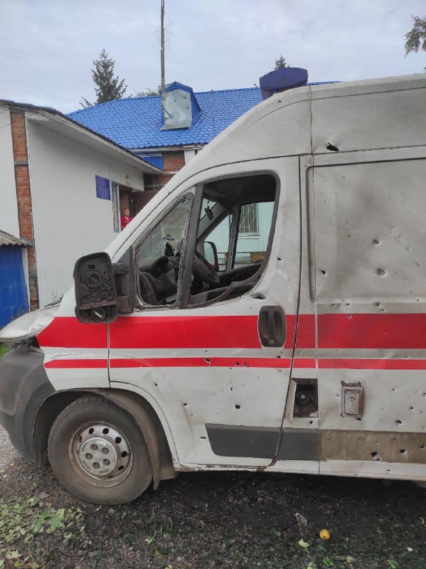 Ejército ruso bombardea punto de ambulancias en Chuhuiv