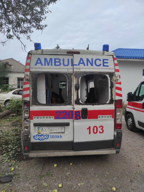 L'esercito russo ha bombardato il punto di ambulanze a Chuhuiv