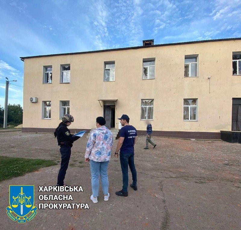 Russian missile hit a school at Novobavarsky avenue in Kharkiv