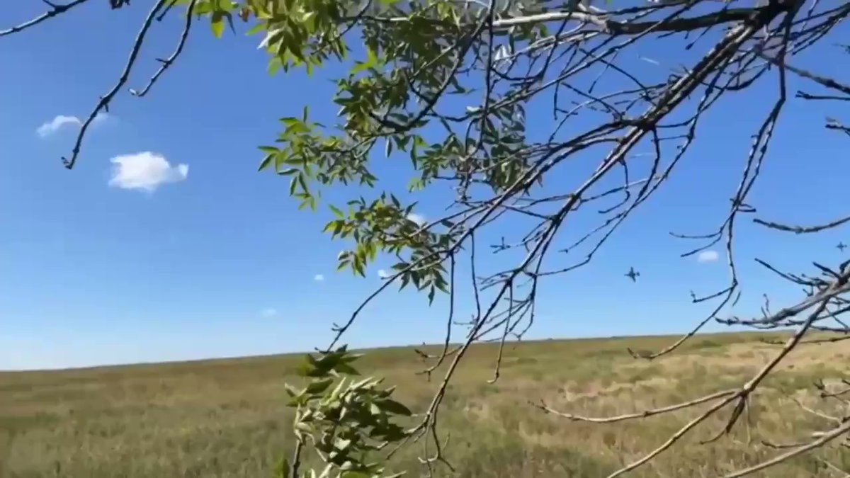 Ukrainische Streitkräfte haben russische Su-25-Flugzeuge in der Nähe von Volokhovy Jar im Oblast Charkiw getroffen