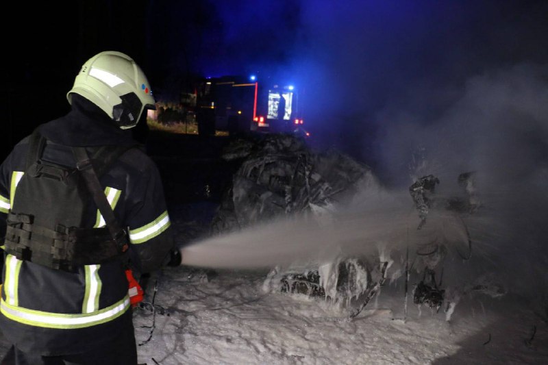 Danos em Kharkiv como resultado de bombardeio russo durante a noite