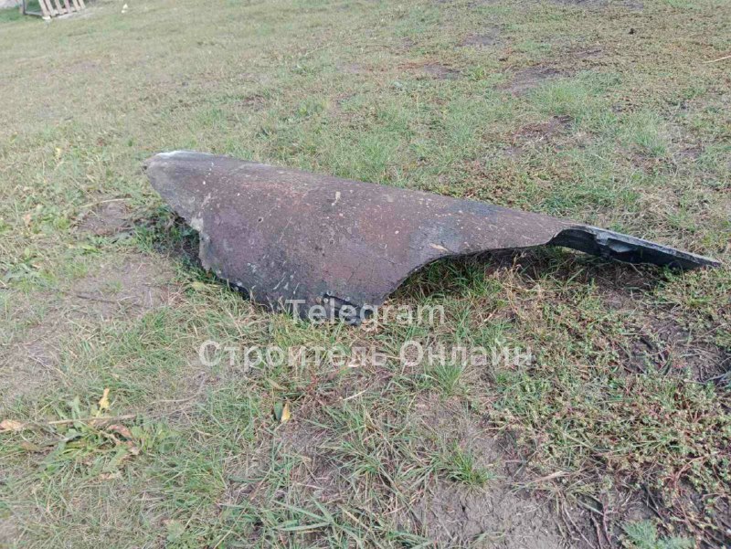Debris of a missile have fallen at Yakovlevsky hutor near Stroitel of Belgorod region 