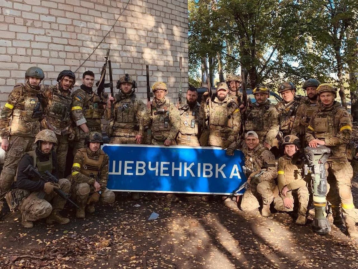 الجيش الأوكراني في Shevchenkivka من منطقة خيرسون