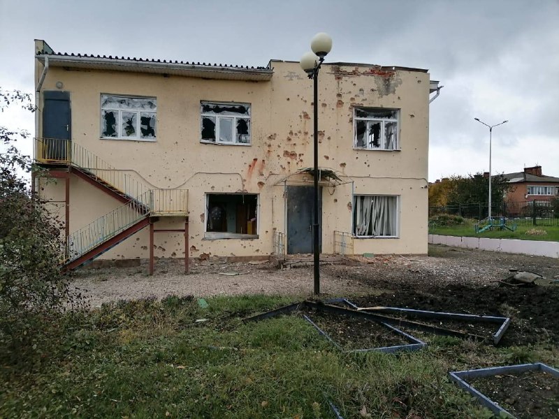 Dégâts dans le village de Murom de la région de Belgorod à la suite d'un bombardement