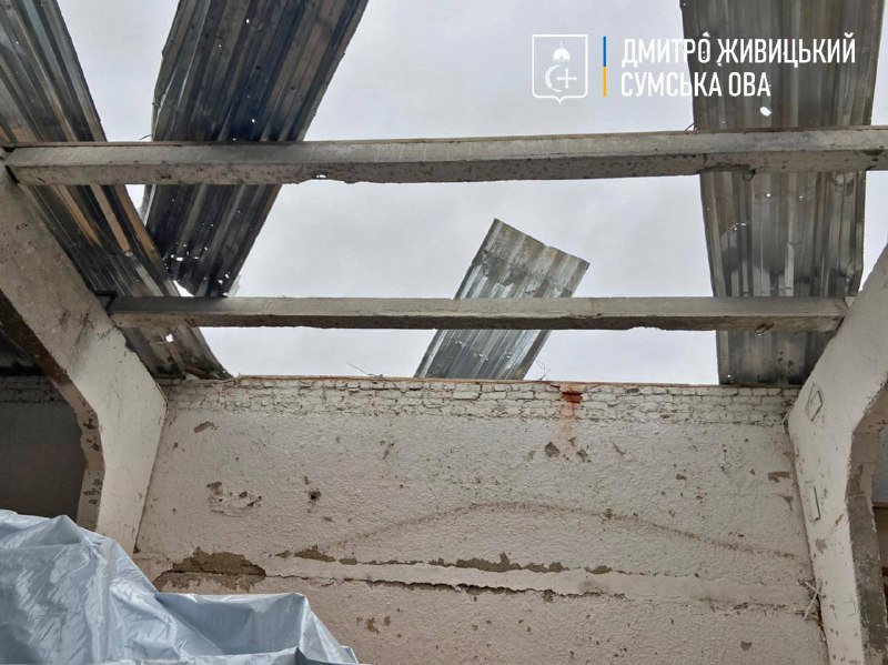 Russische Artillerie hat heute mindestens dreimal die Gemeinde Khotin in der Region Sumy beschossen