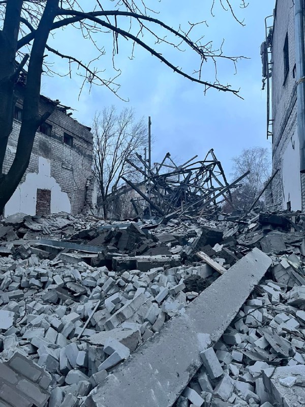 Schaden nach Raketeneinschlag in Kramatorsk