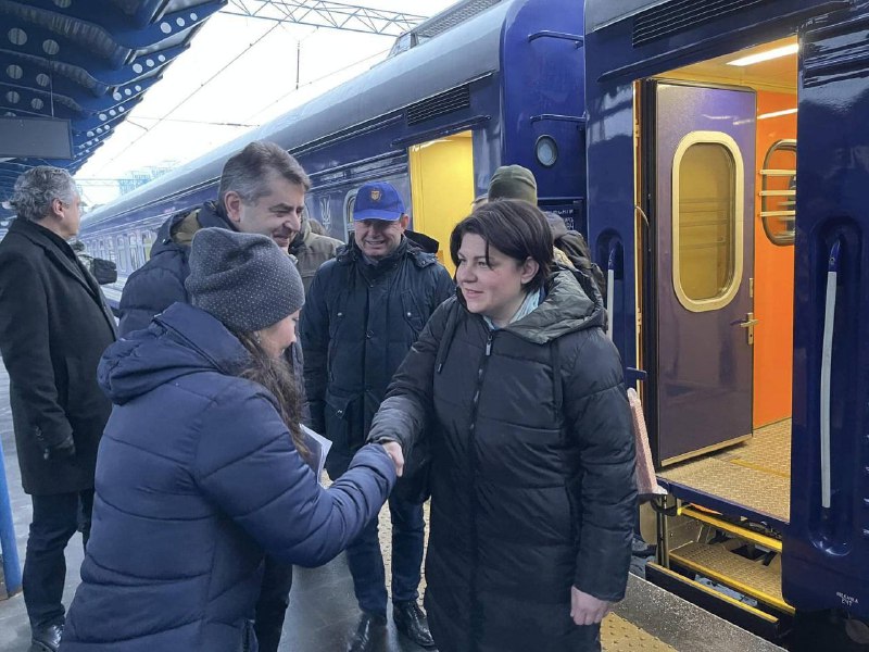 De Moldavische premier Natalia Gavrilița is op bezoek in Oekraïne
