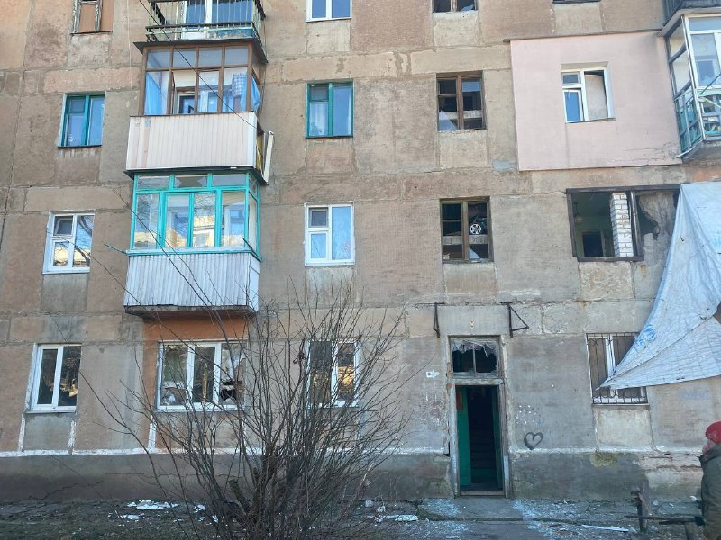 Schäden in Horlivka nach Beschuss