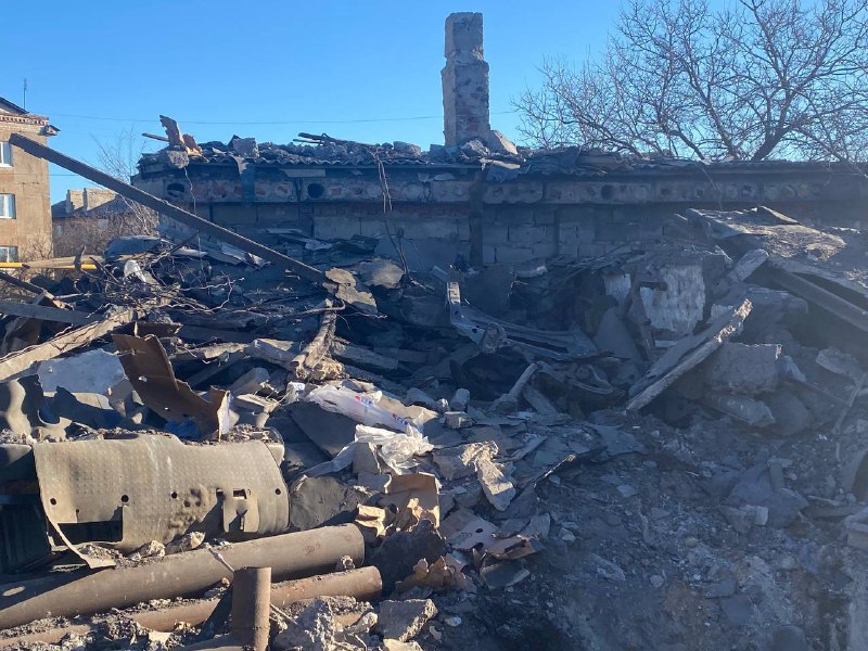 Damage in Horlivka after shelling